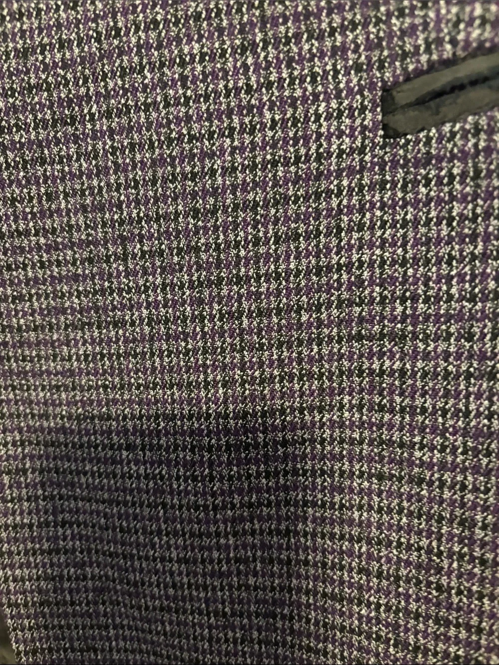 Purple Textured Single-Button Blazer - Picture 3 of 4